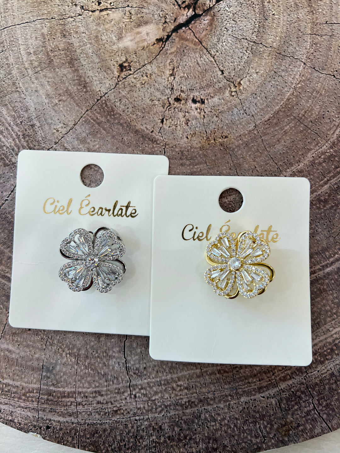 Broche fleur anti stress