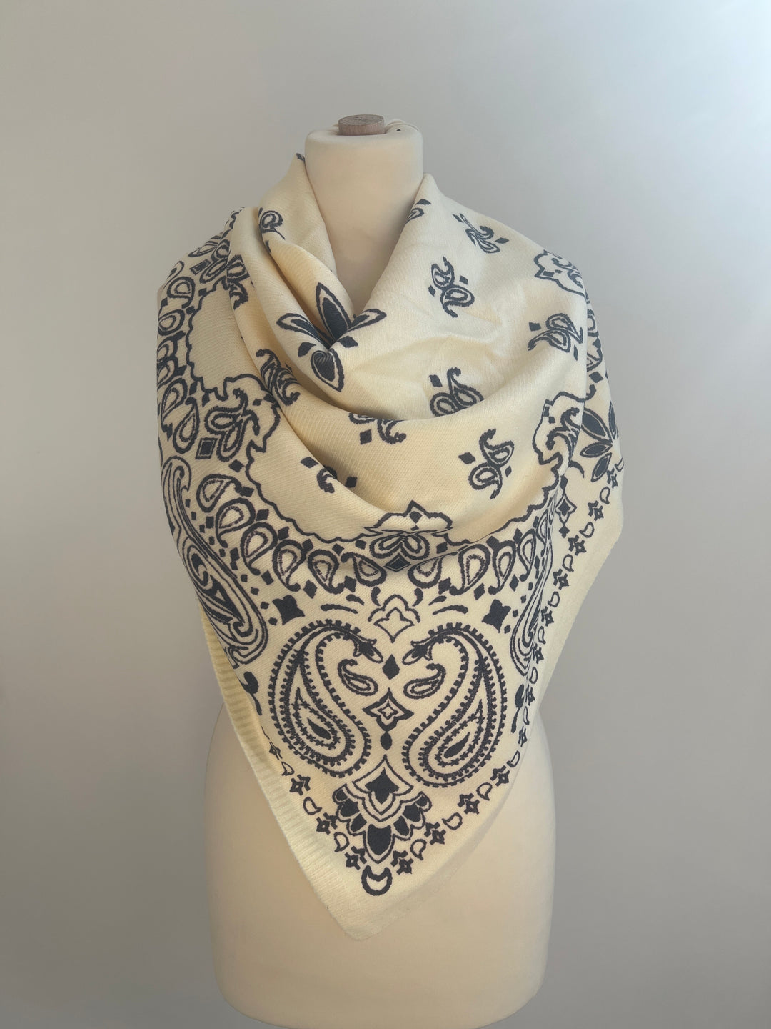 Écharpe bandana jaune claire