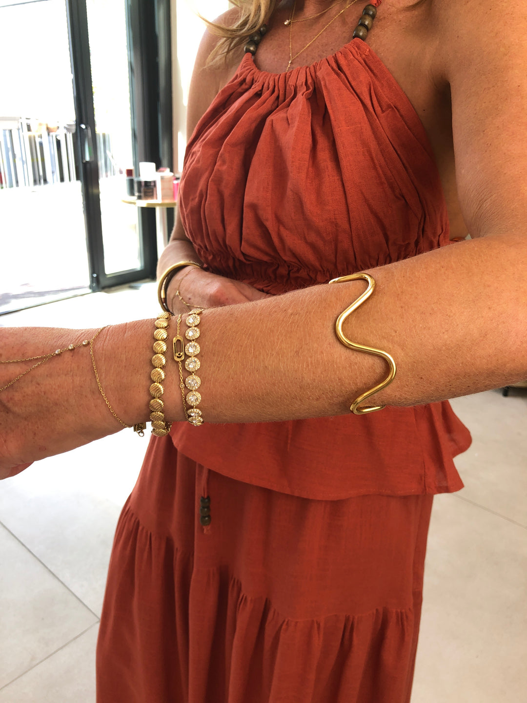 Bracelet zigzag or