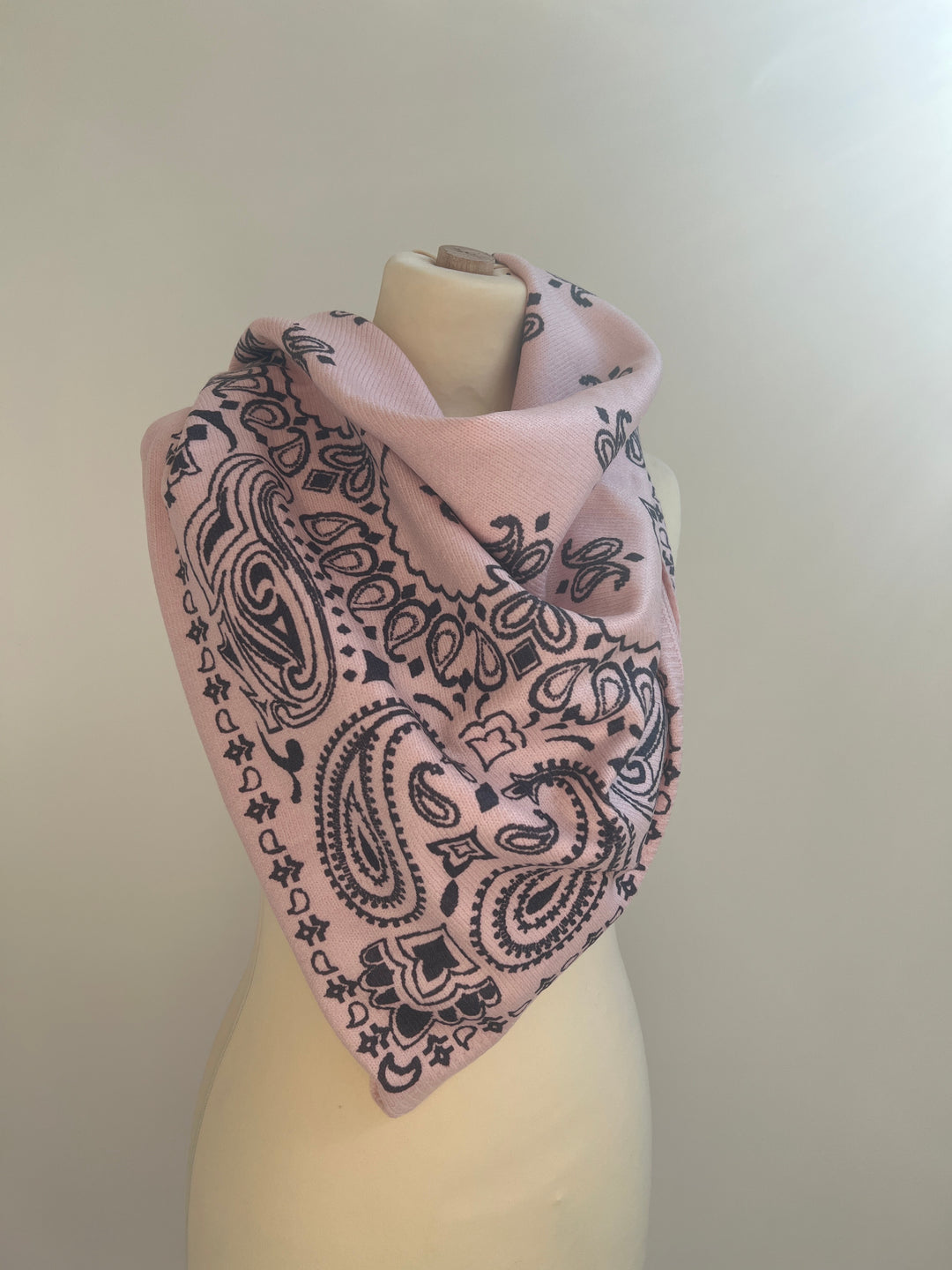 Écharpe bandana rose