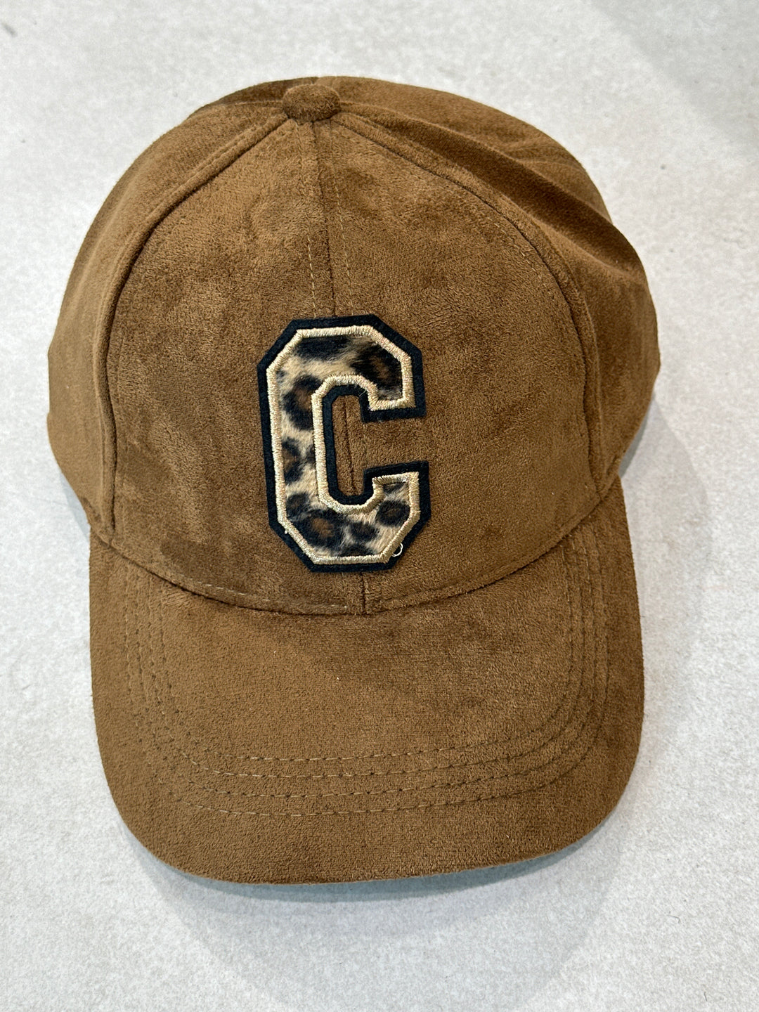Casquette Caramel effet daim C léopard