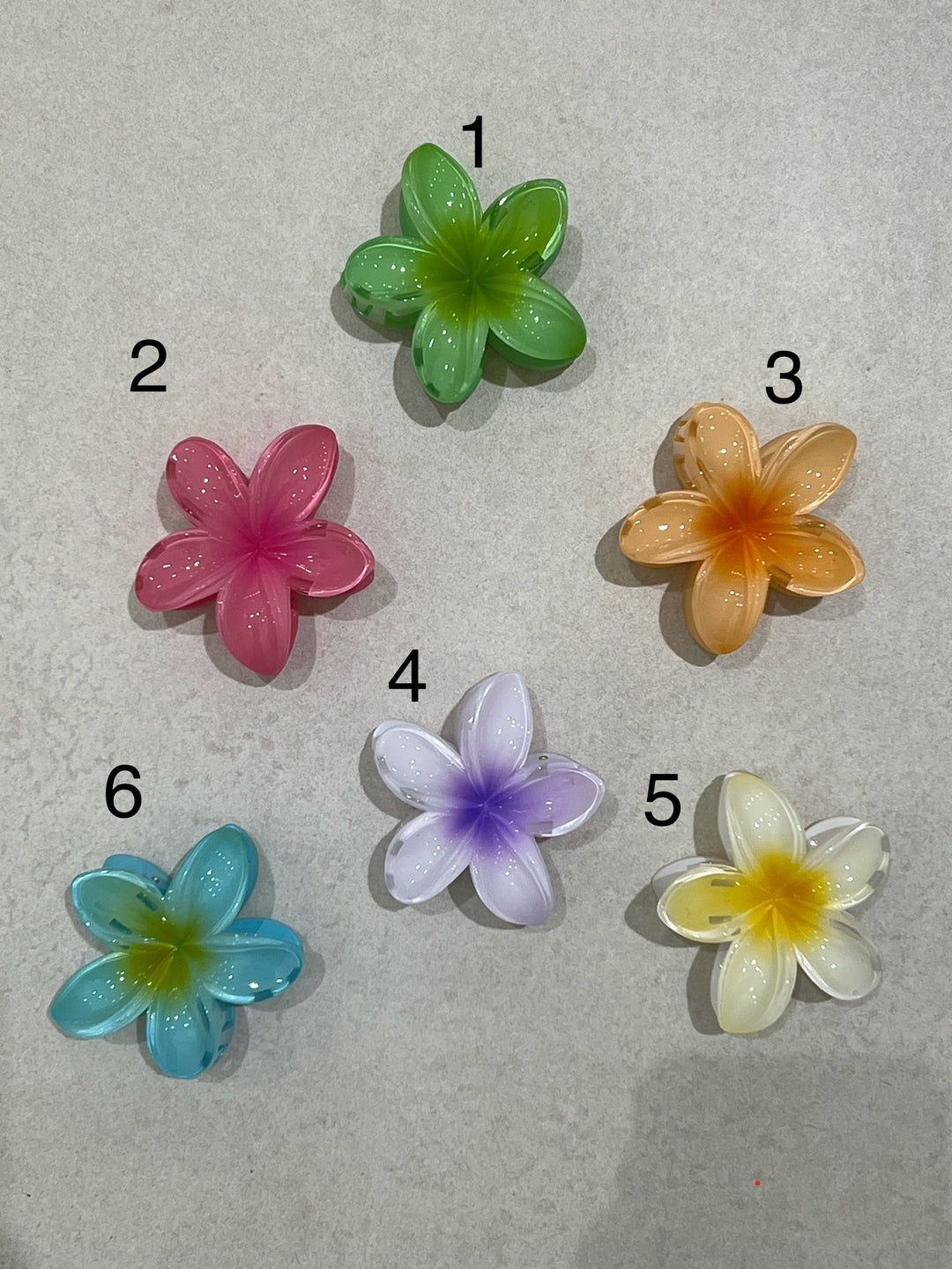 Pince cheveux coloris fleuri