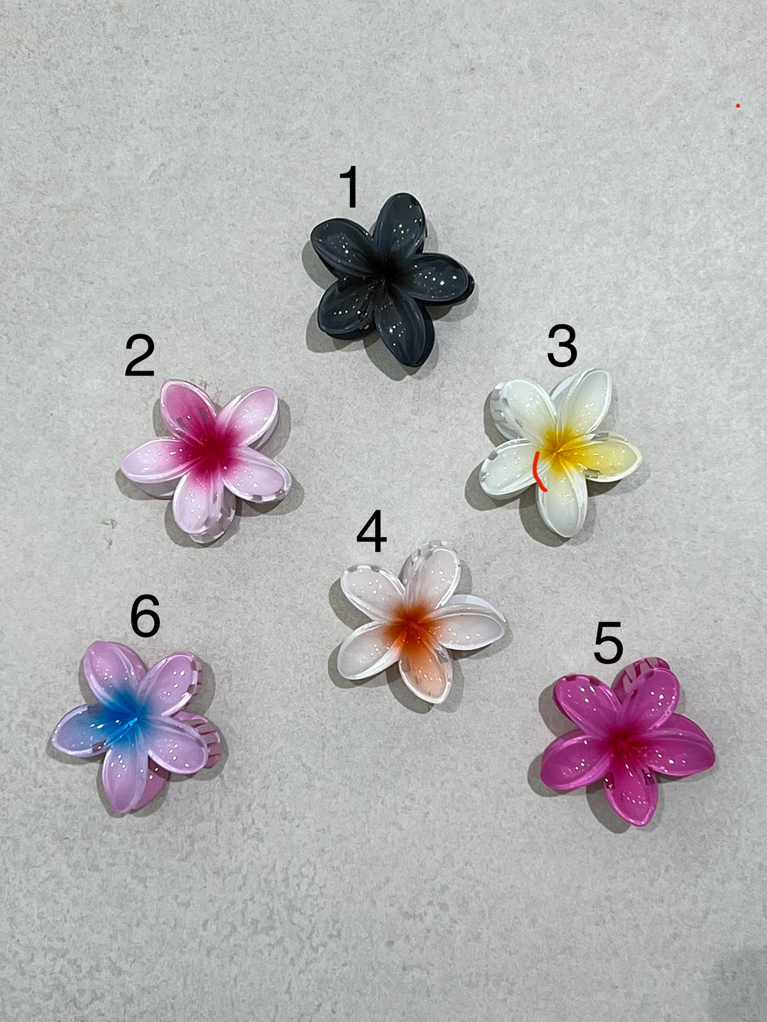 Pince cheveux coloris fleuri