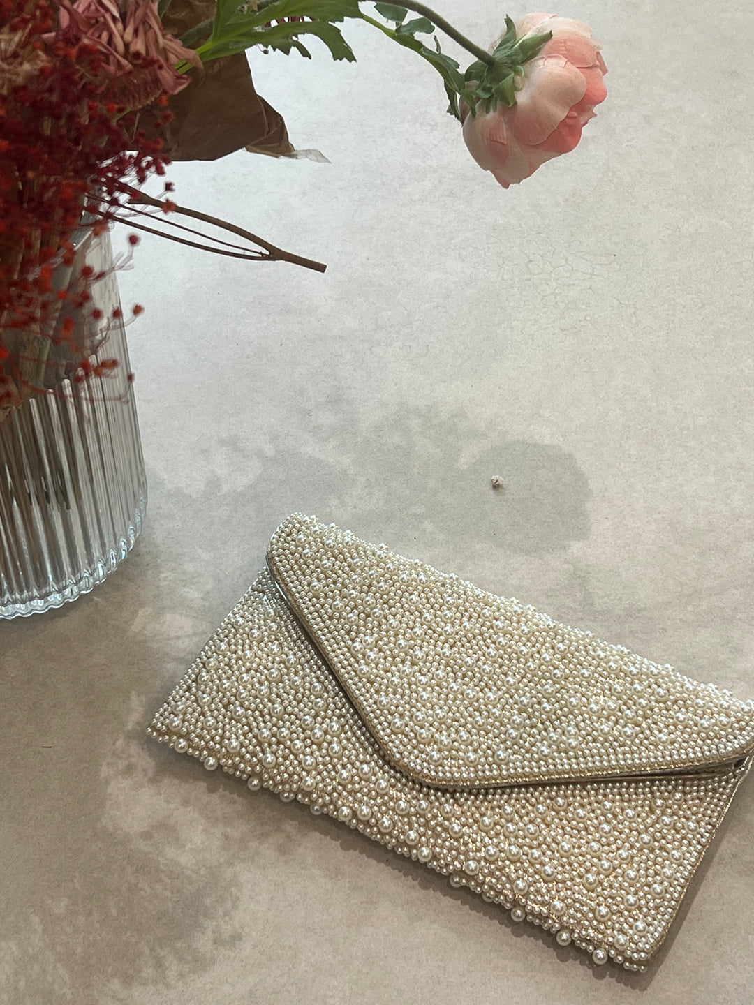 Pochette enveloppe beige 6038