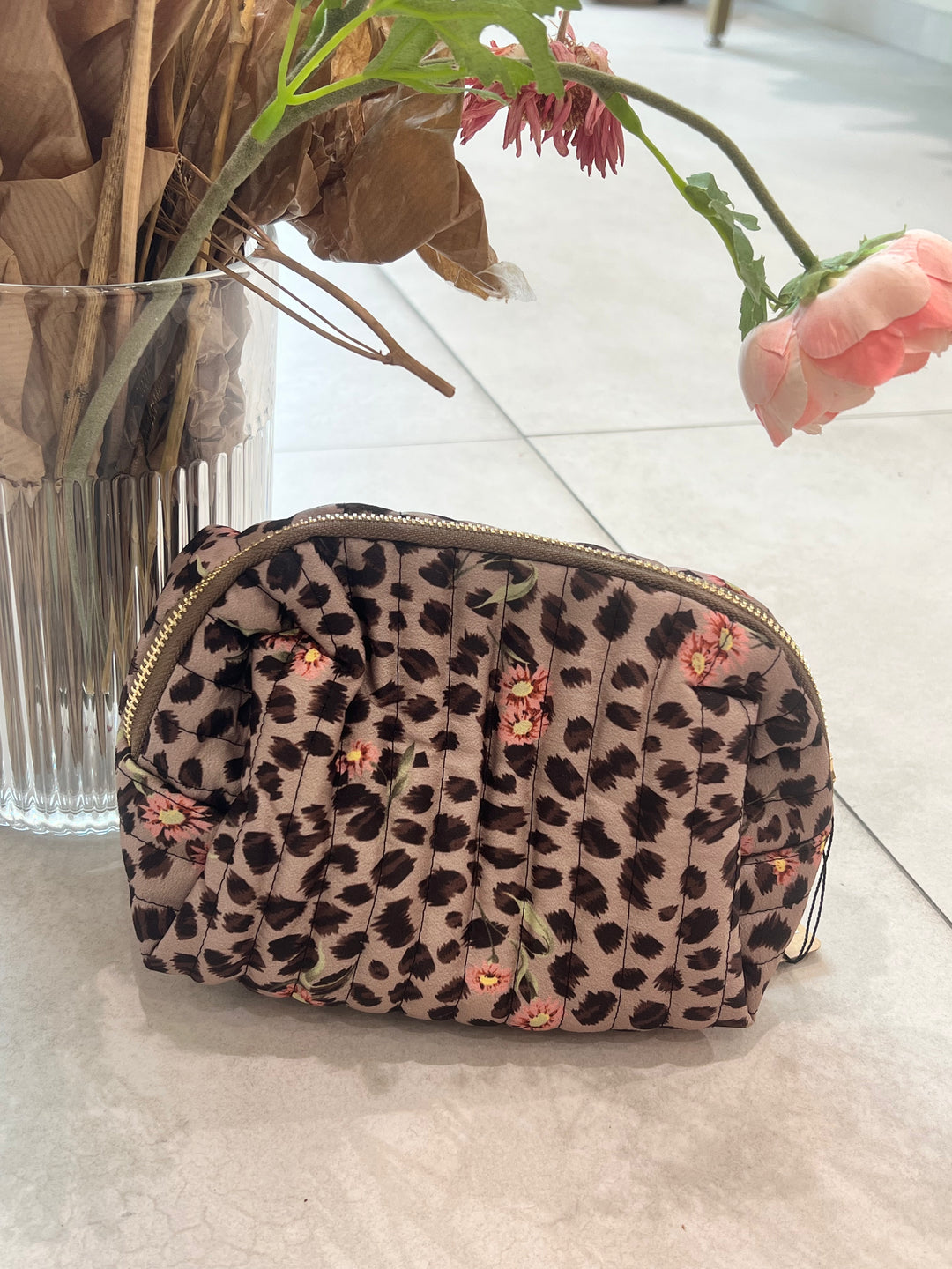 Trousse maquillage léopard