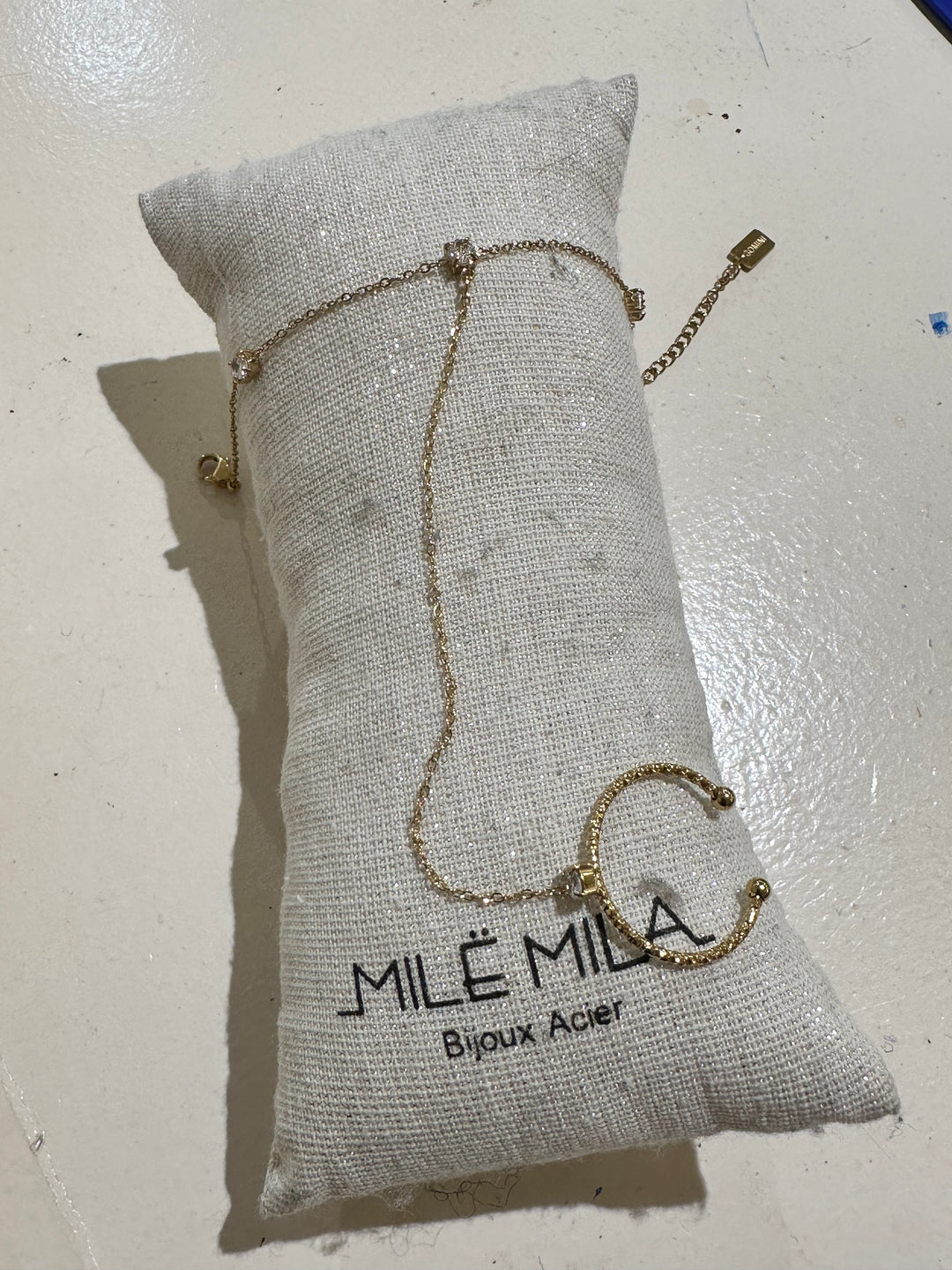 Bracelet chaîne strass