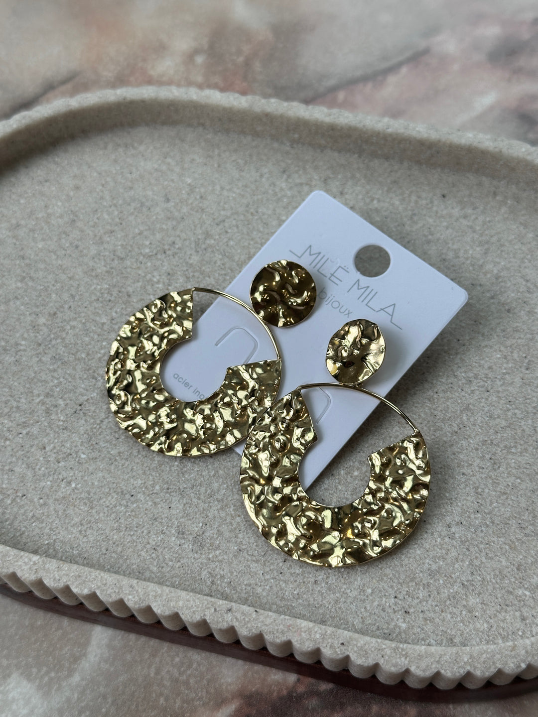 Boucles d’oreilles Émilie or