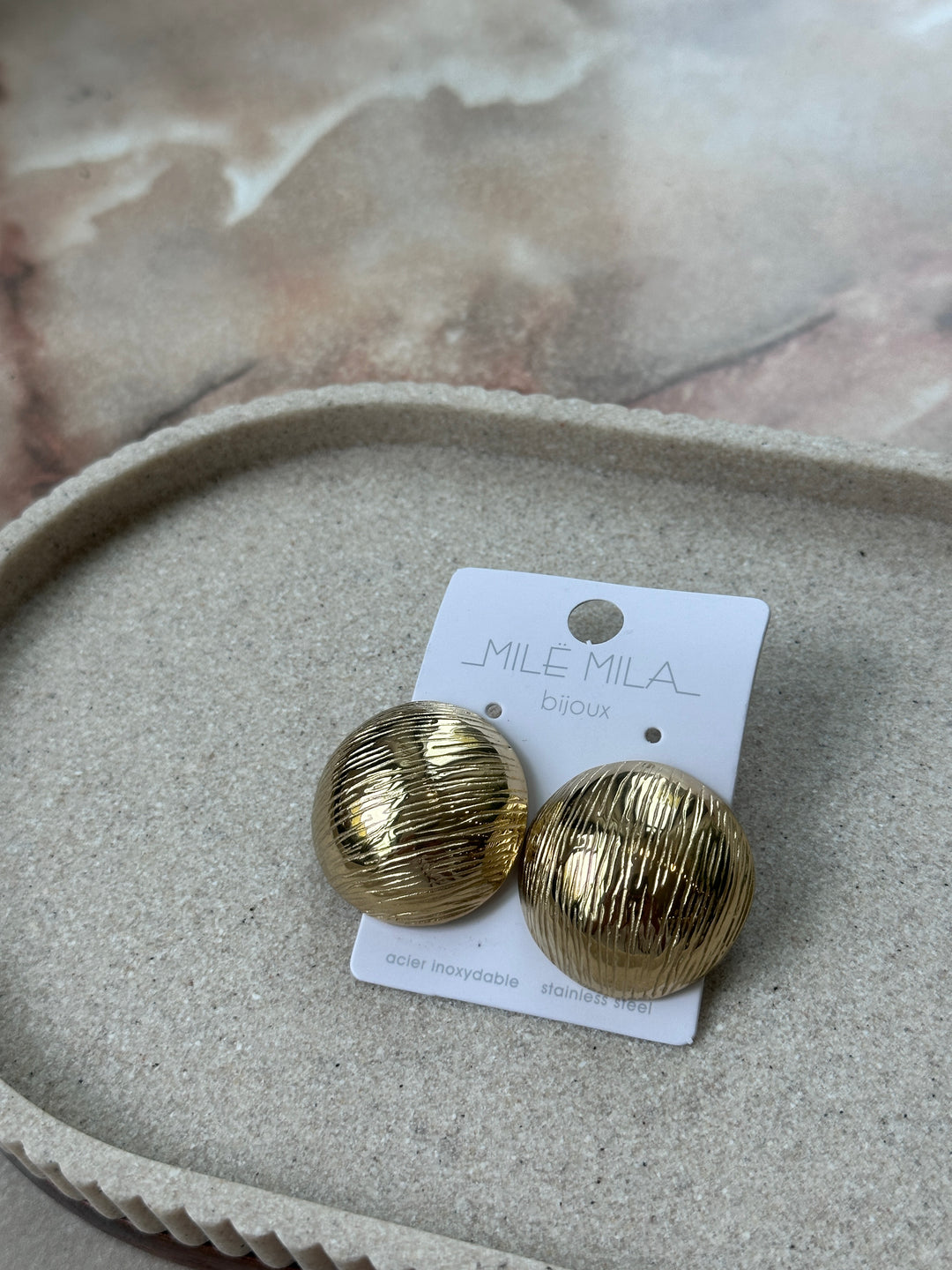 Boucles d’oreilles rond