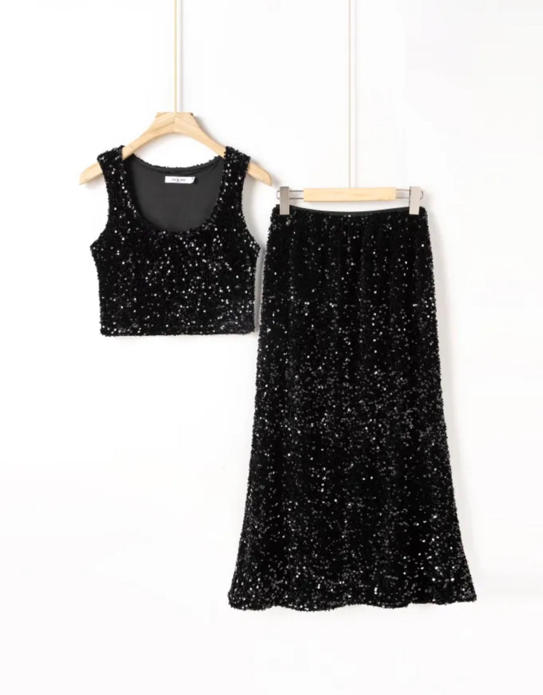 Ensemble sequin noir