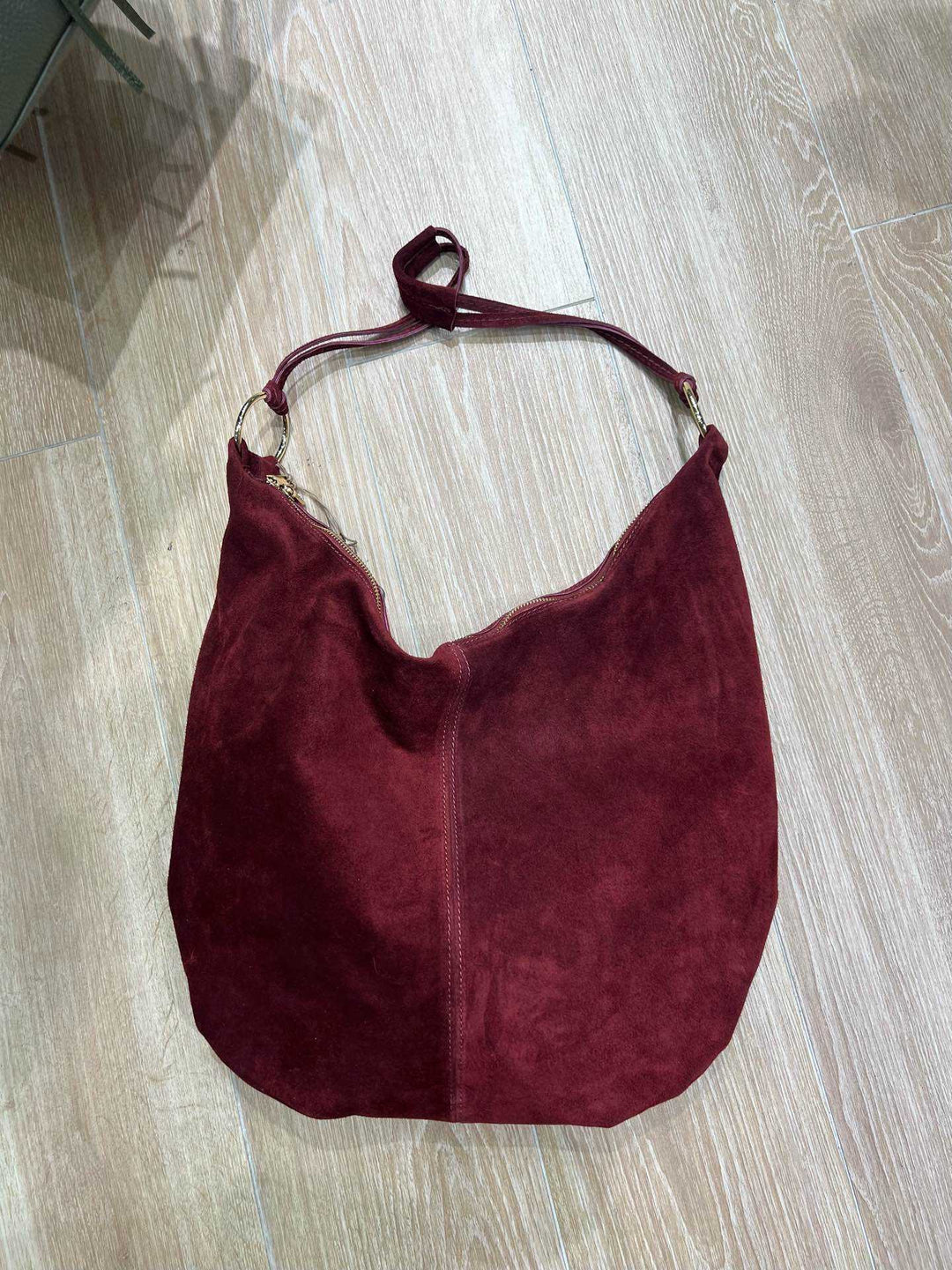 Sac cuir besace Bordeaux 7298