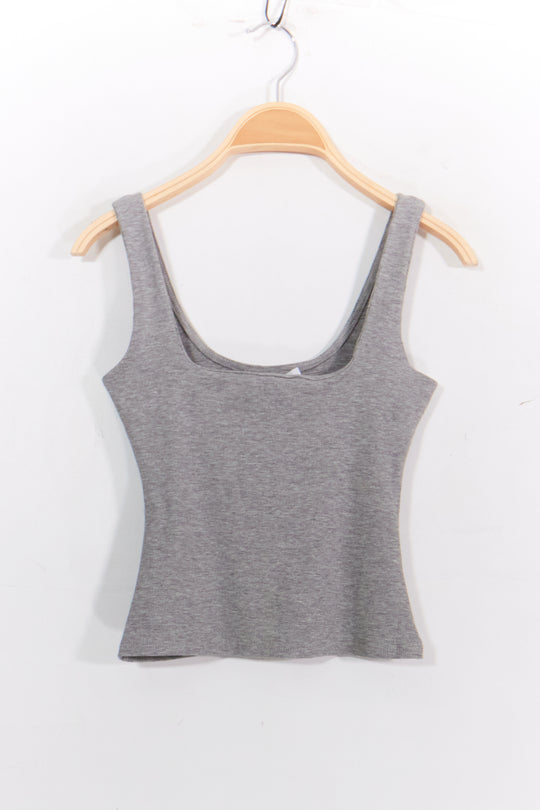 Débardeur court col carré /1600