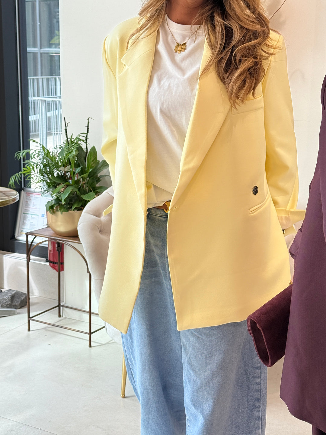 Veste Jaune croisée Julia /24763