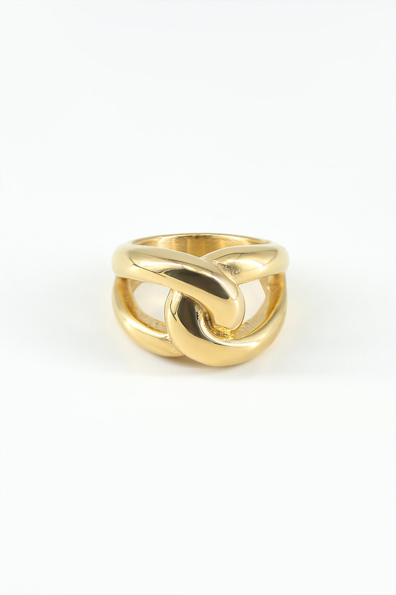 Bague croisée or