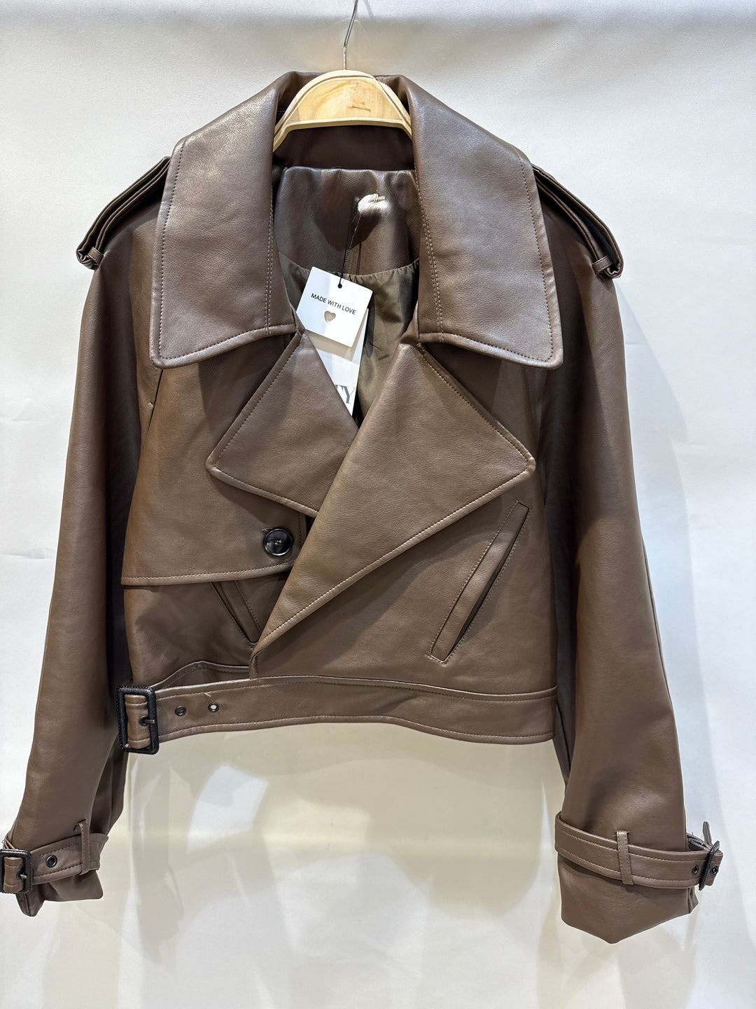 Veste similicuir courte Choco 5637