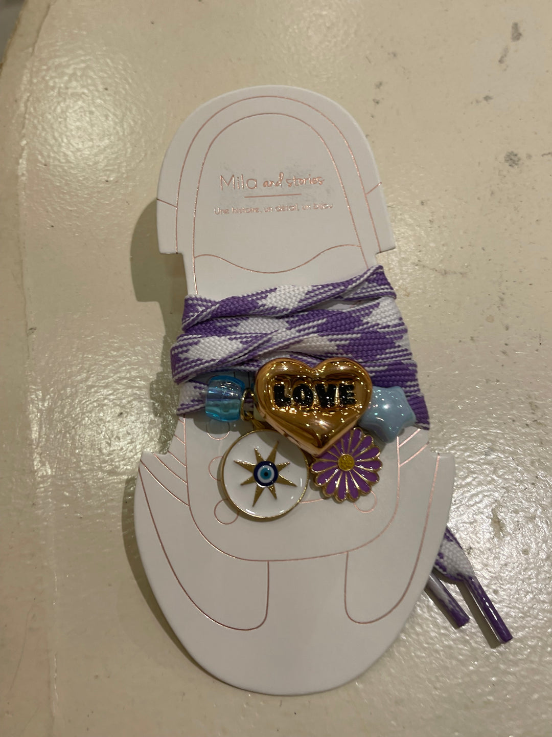 Lacets chaussures Lila love