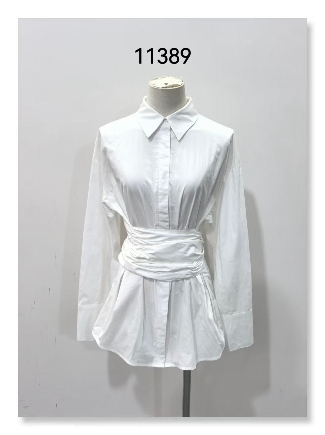 Chemise blanche ceinture 11389