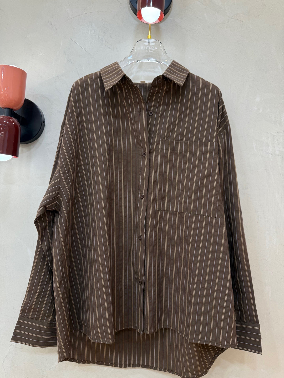 Chemise choco rayure blanc 3193