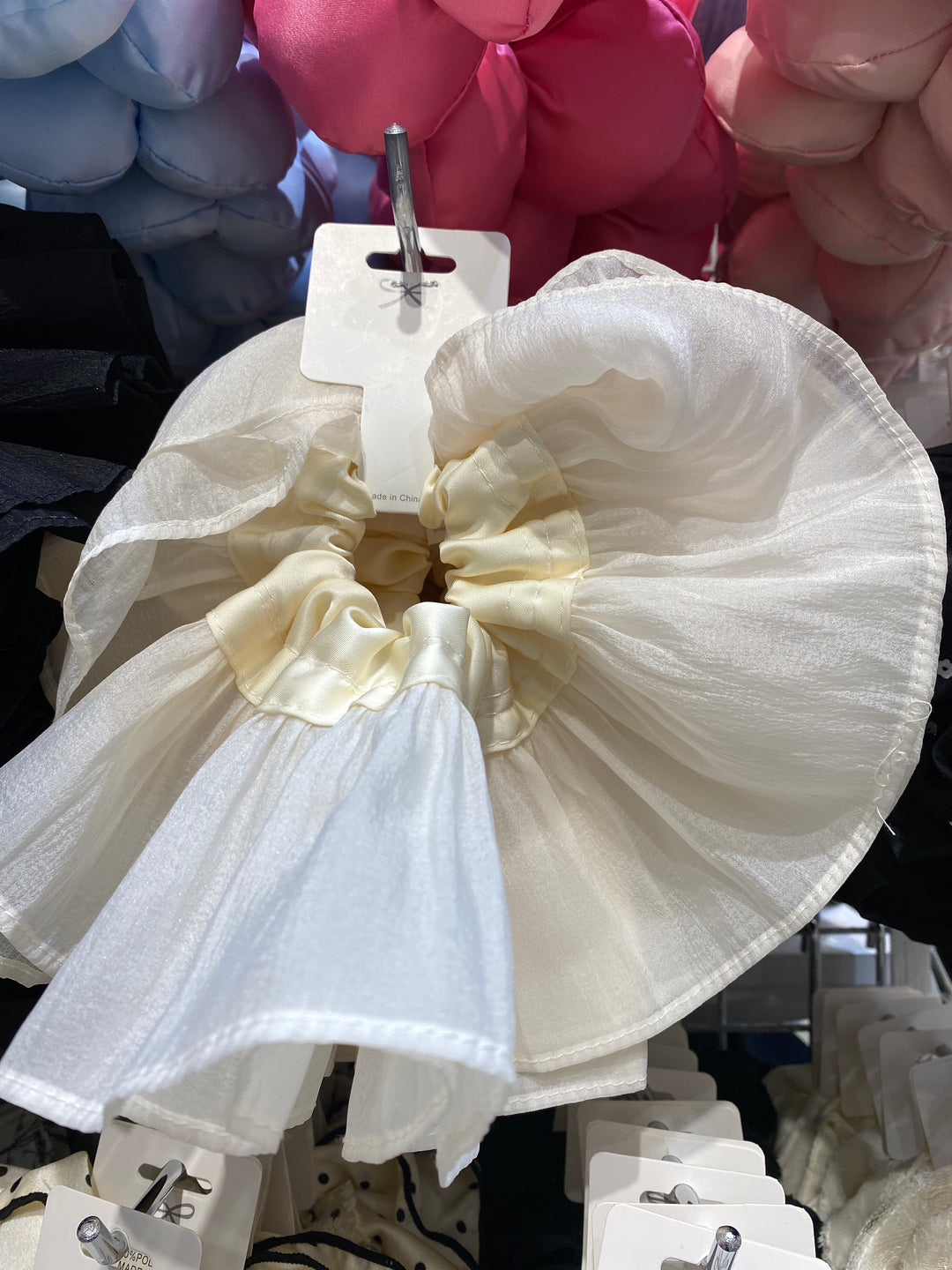 Chouchou beige grand format