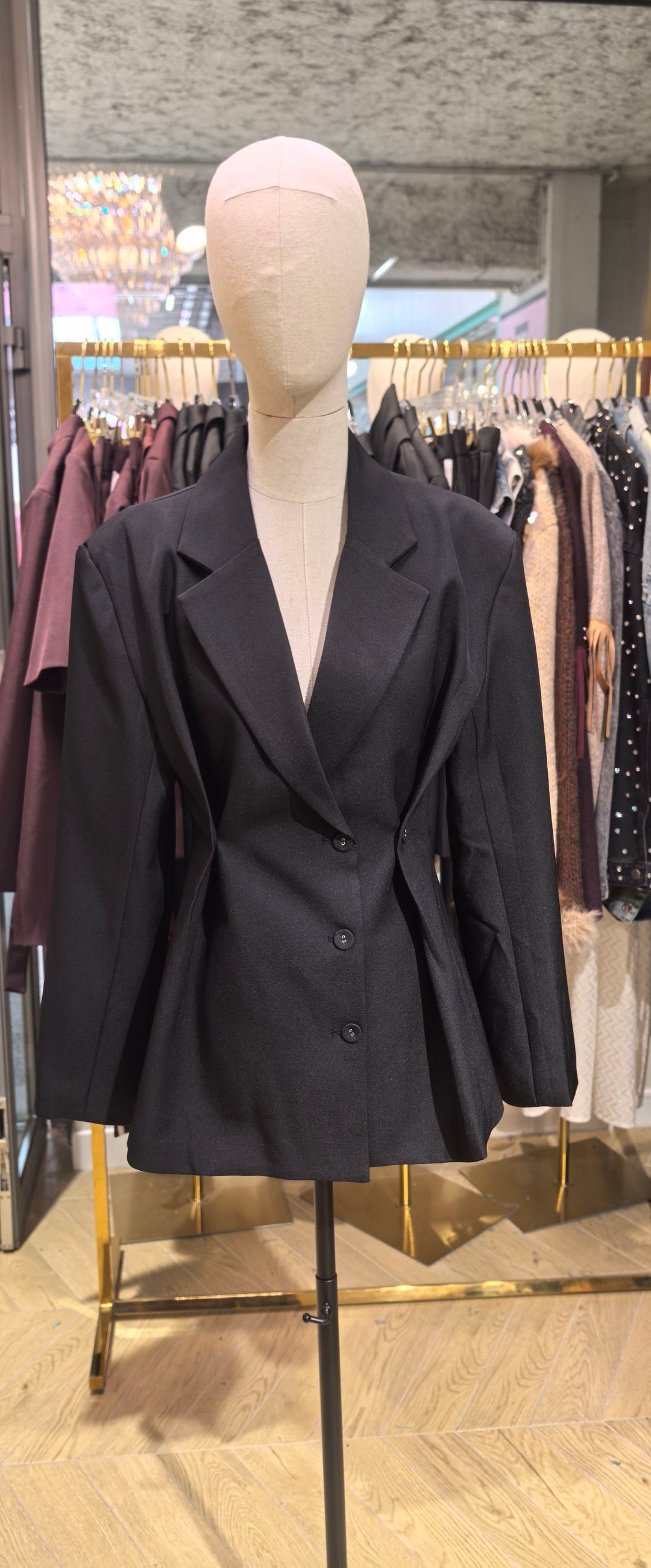 Blazer cintre Noir Derrik veste