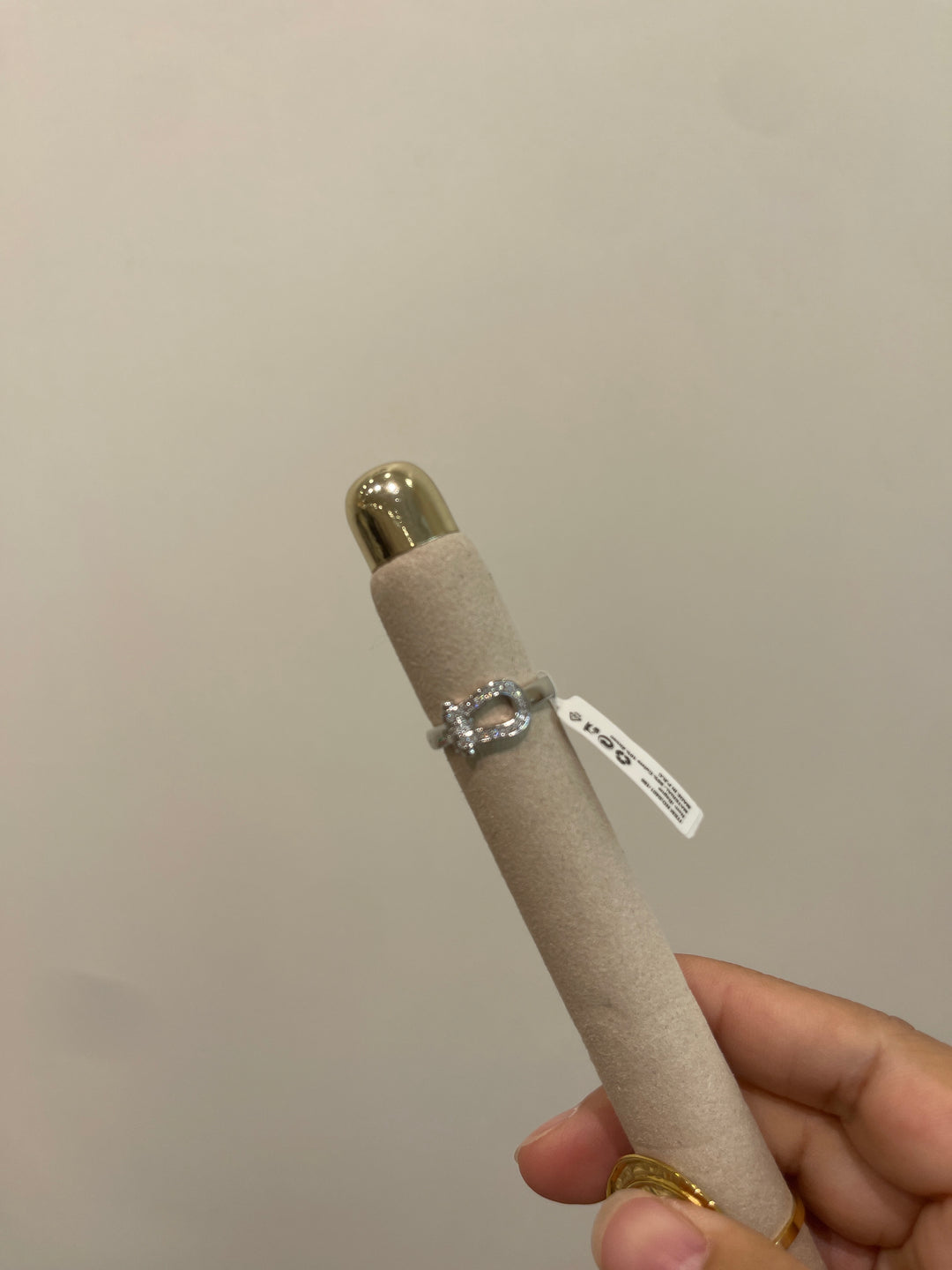 Bague simple strass argenté