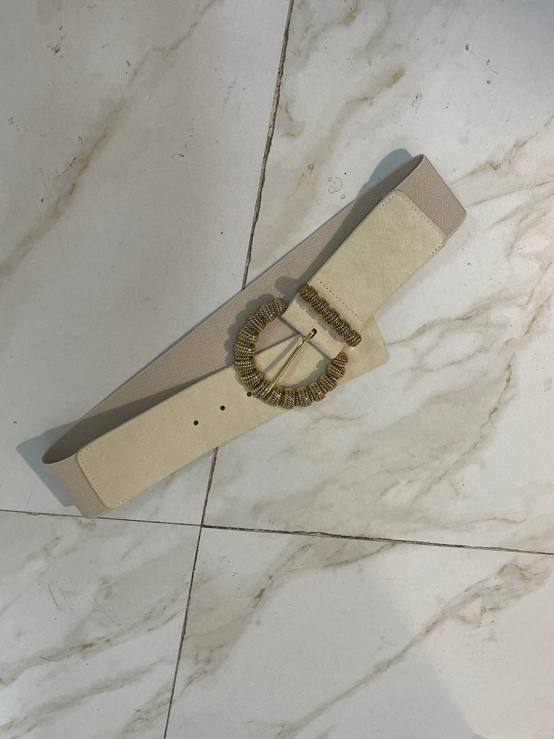 Ceinture élastique Emma beige