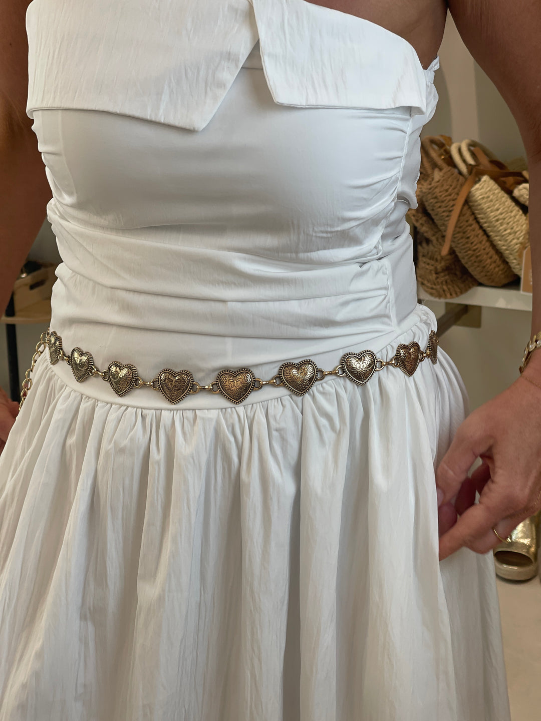 Ceinture chaîne coeur