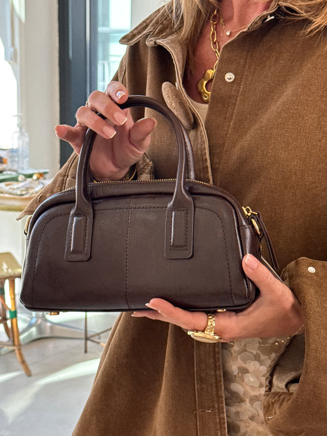 Sac Choco cuir mm