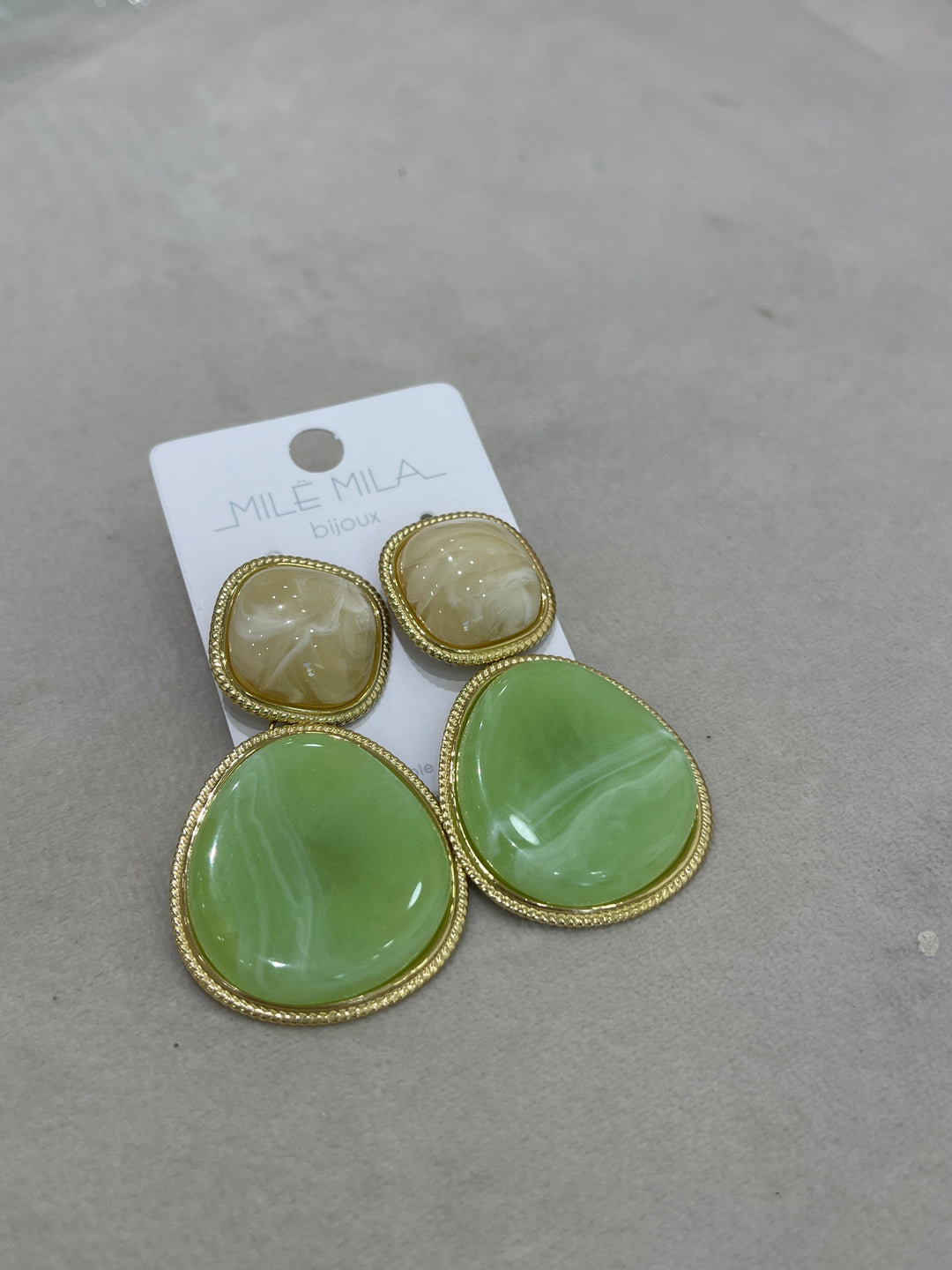 Boucle nacré Vert