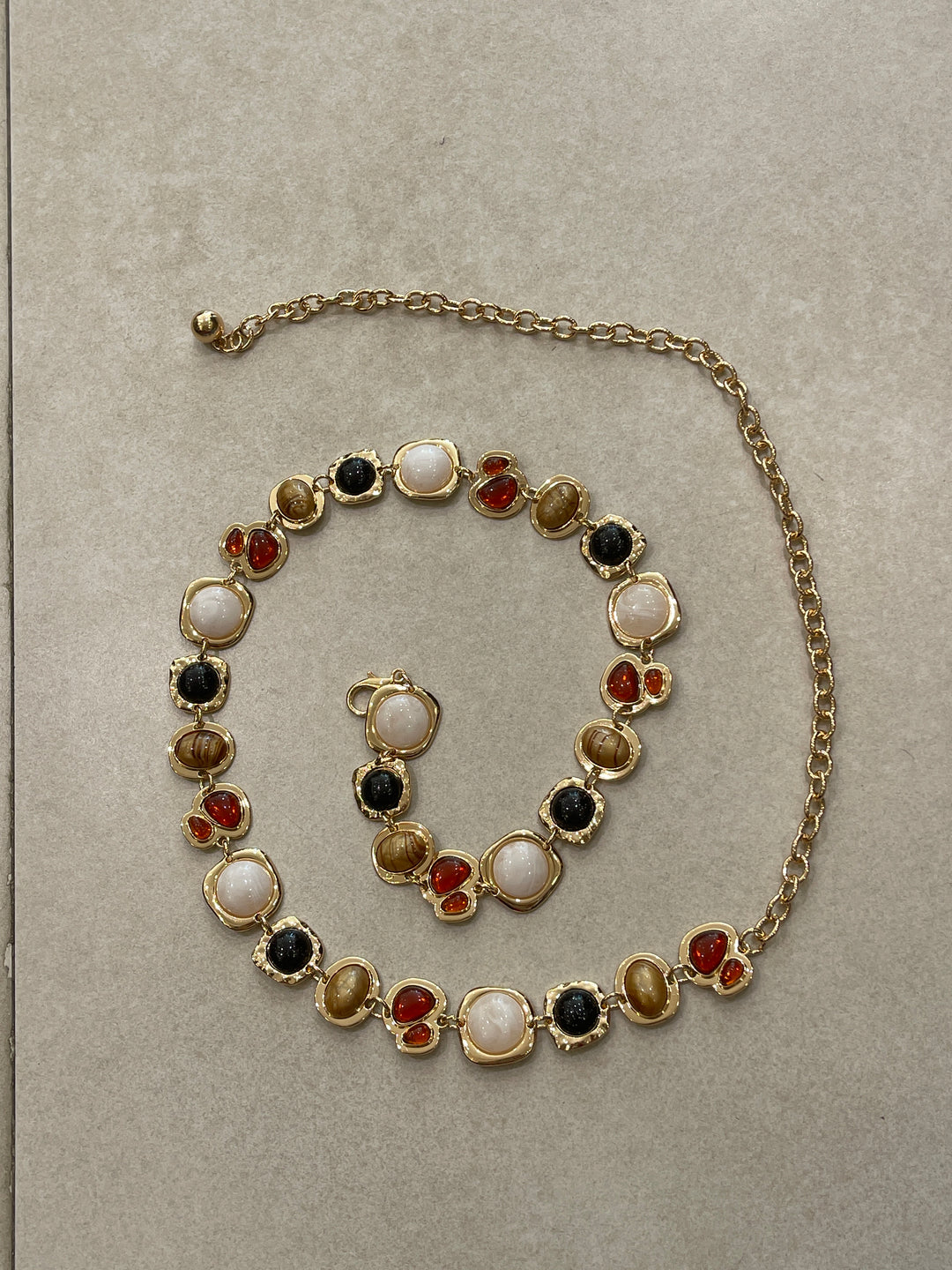 Ceinture chaine pierres
