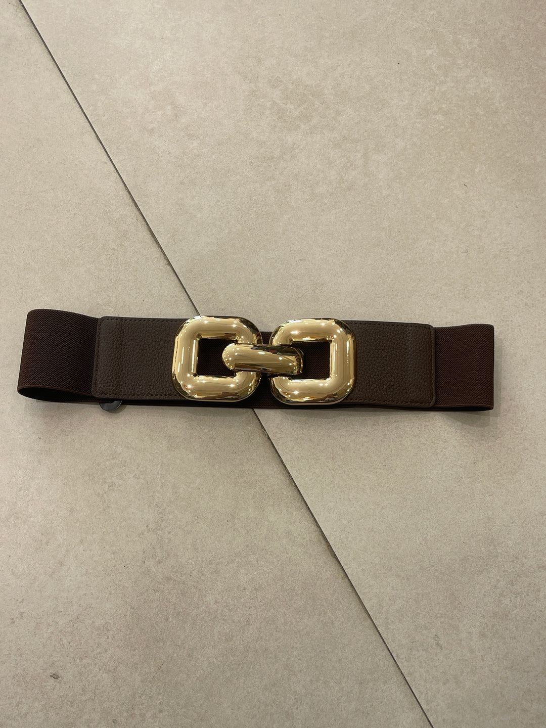 Ceinture Choco boucle or épaisse