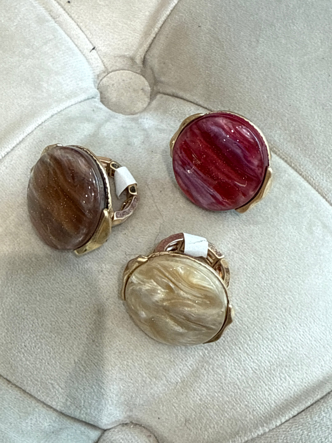 Bague nacre rond