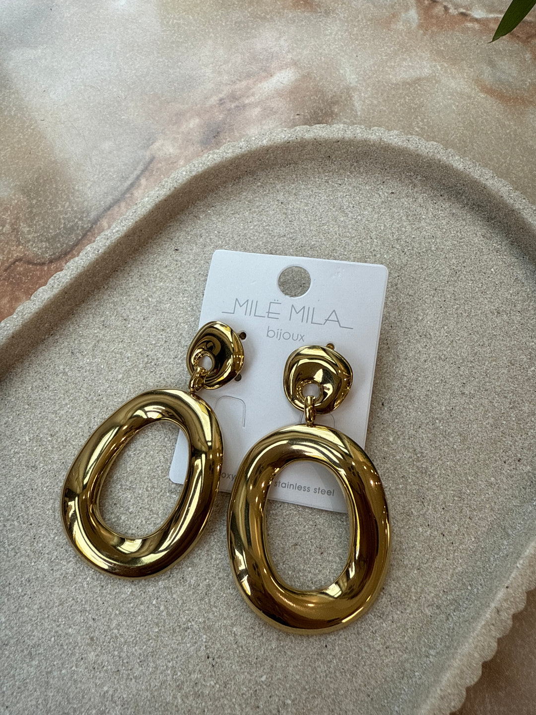 boucles d'oreilles or