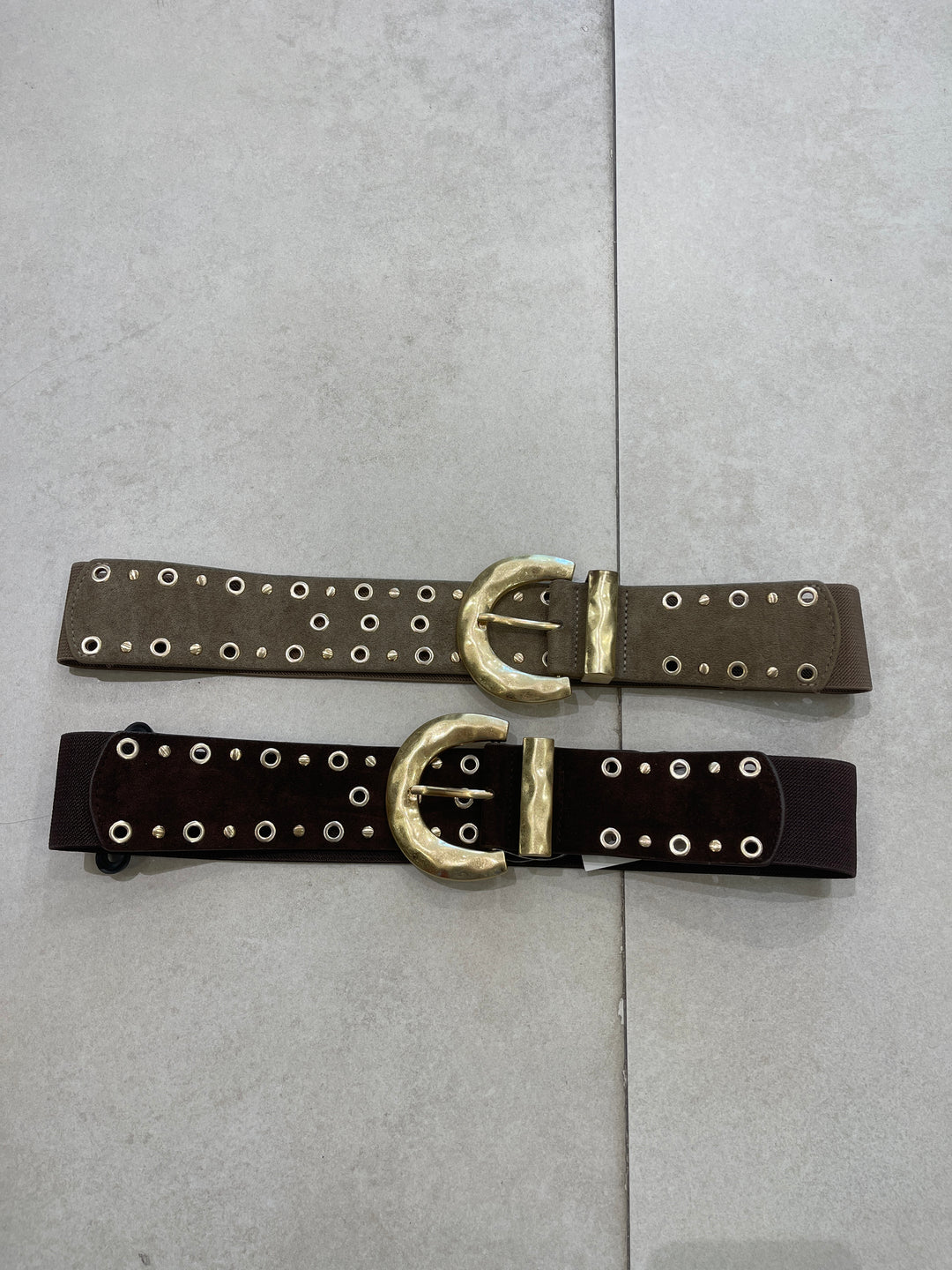 Ceinture clous boucle or