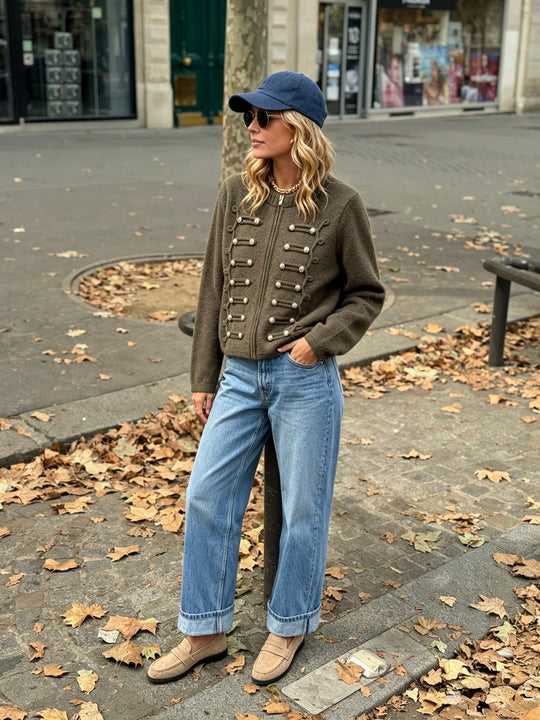 Pull gilet officiel Kaki 2713