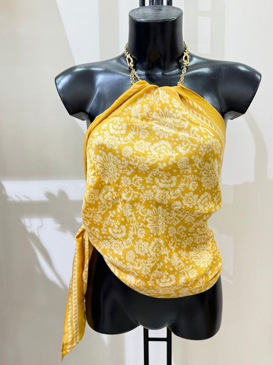 Petit Foulard carré JAUNE N63