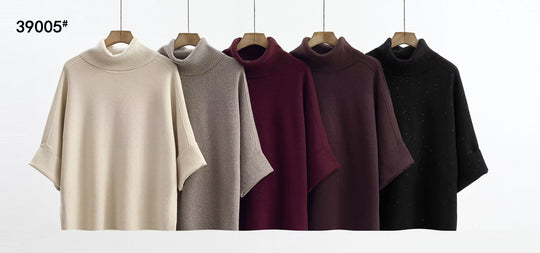 Pull maille strass 39005