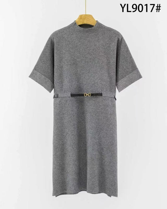 Robe milong maille ceinturée Yl9017