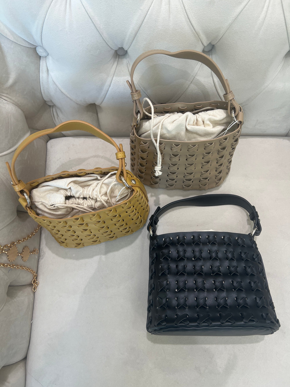 Sac tressée simili cuir