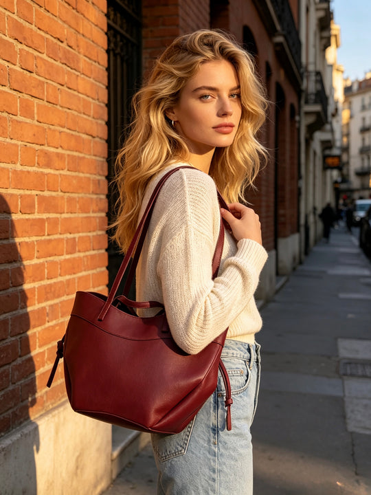 Sac grand format Bordeaux