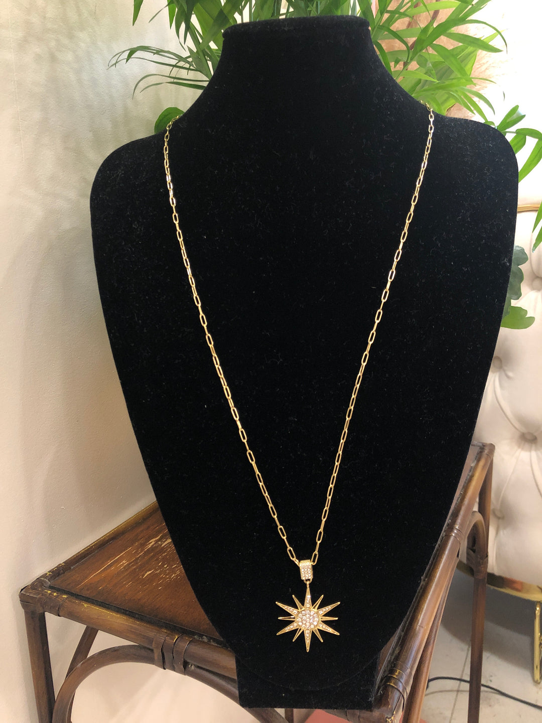 Sautoir étoile strass
