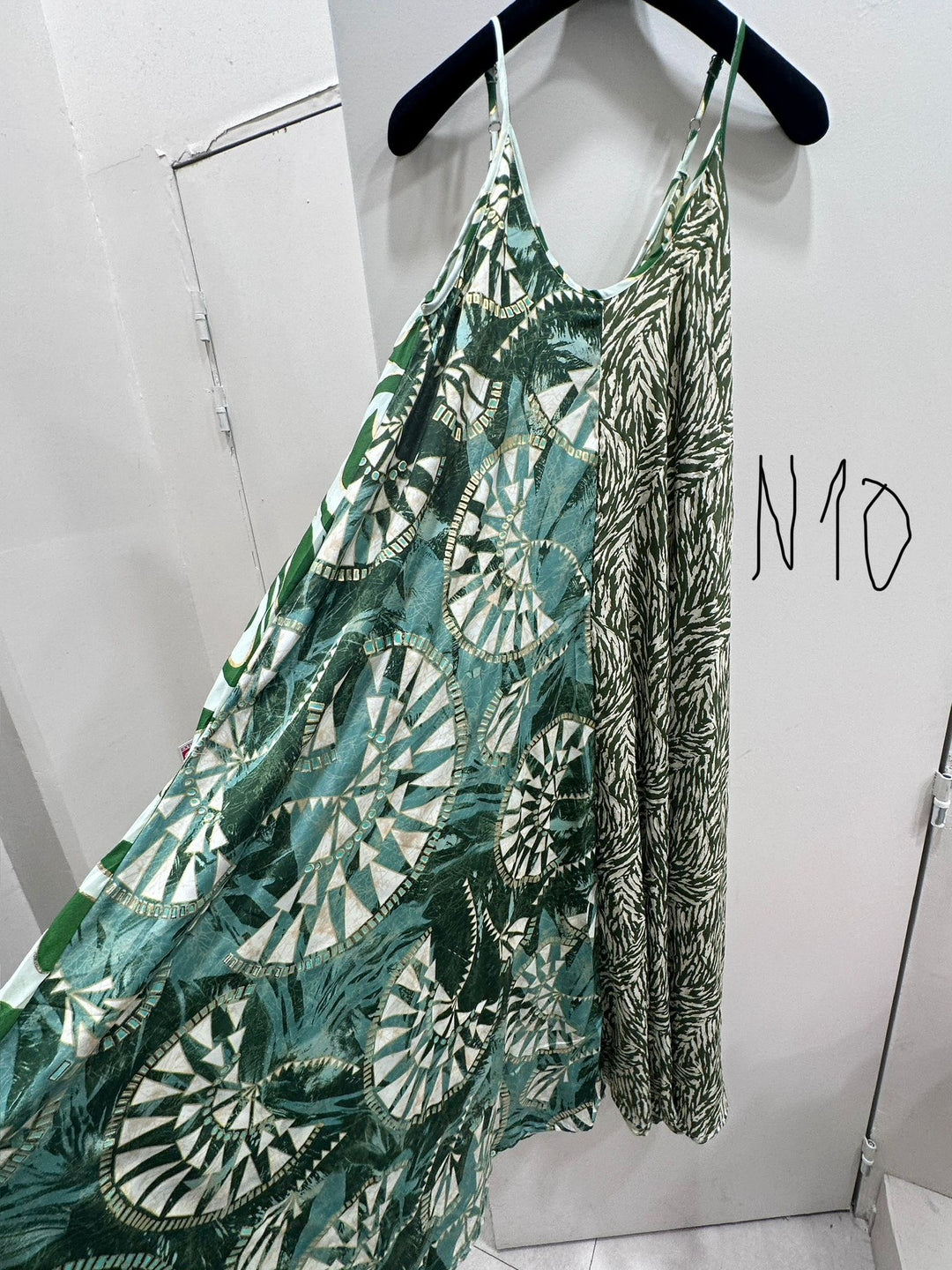 Robe imprimée patchwork loose