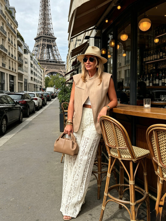 Blazer sans manches Taupe ST15616