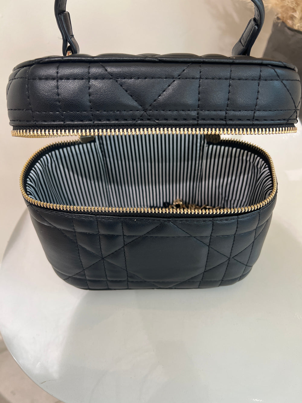 Sac matelassé noir Laurie