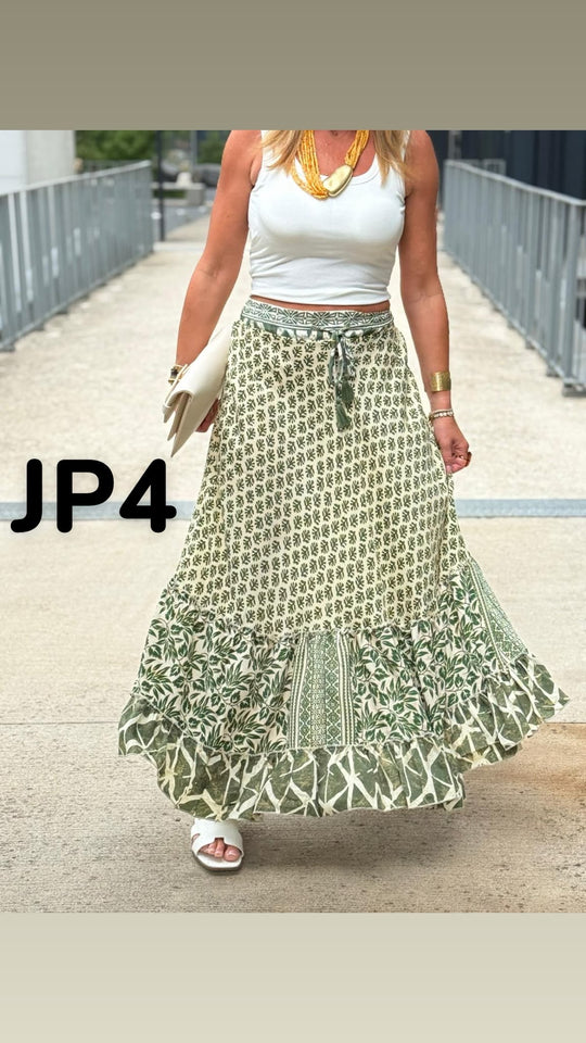 Jupe imprimée patchwork