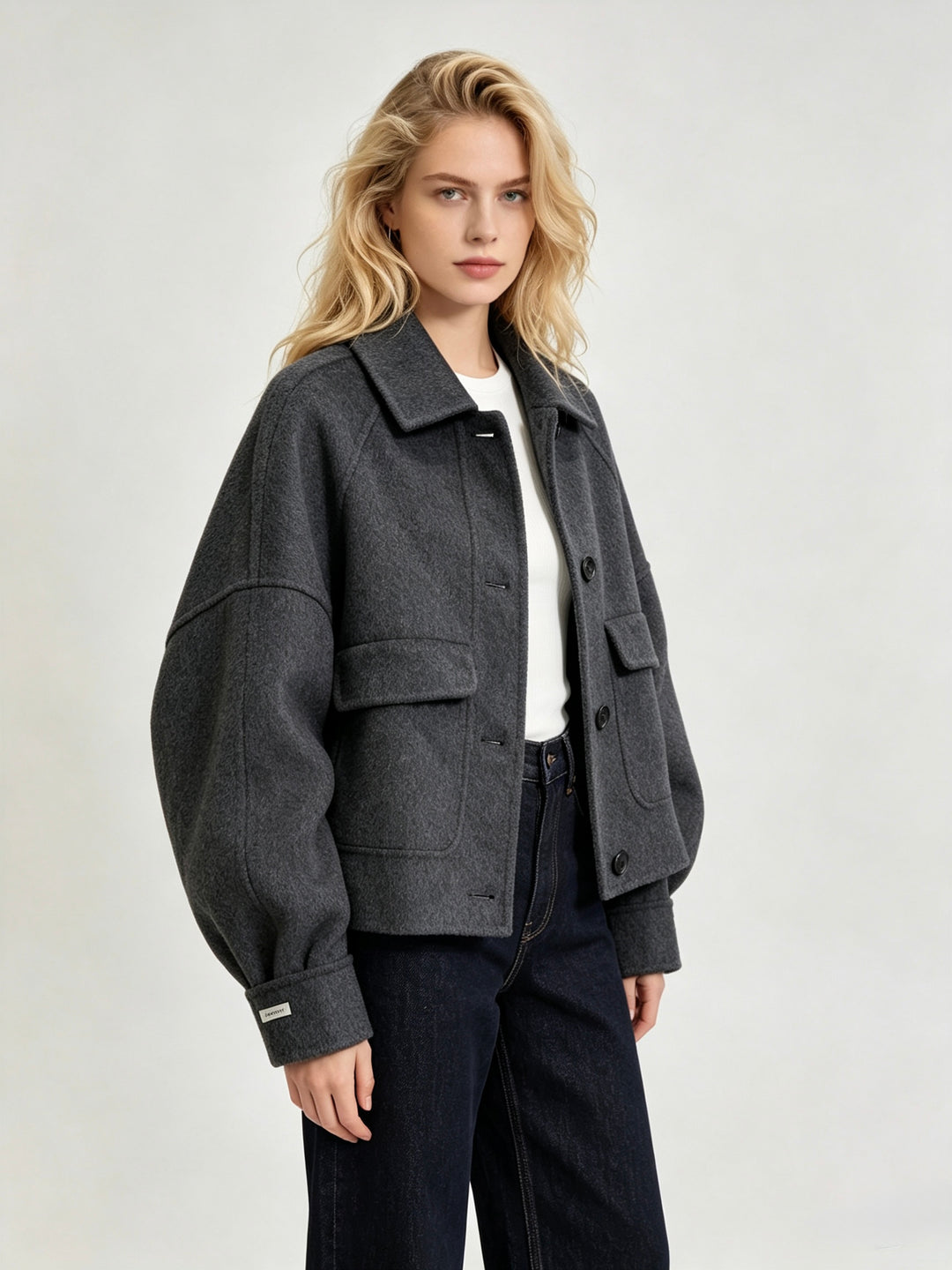 Veste En Laine U02 Gris