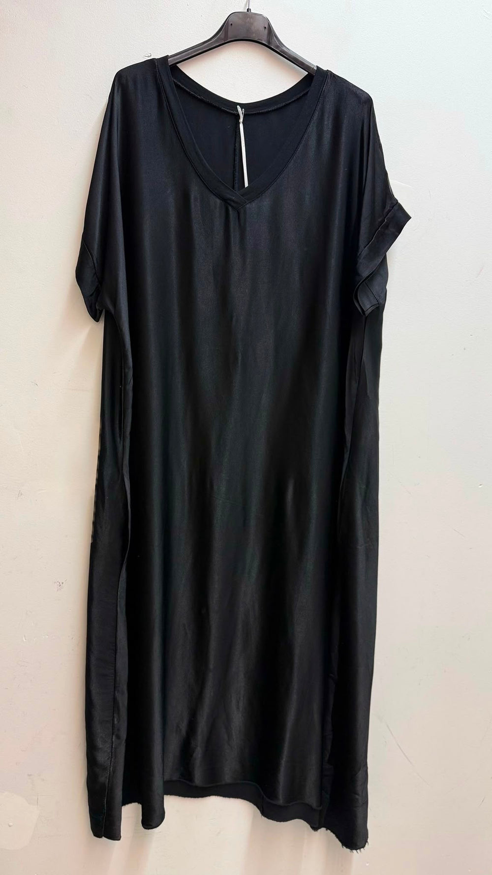 Robe long effet satin avec poche 08723