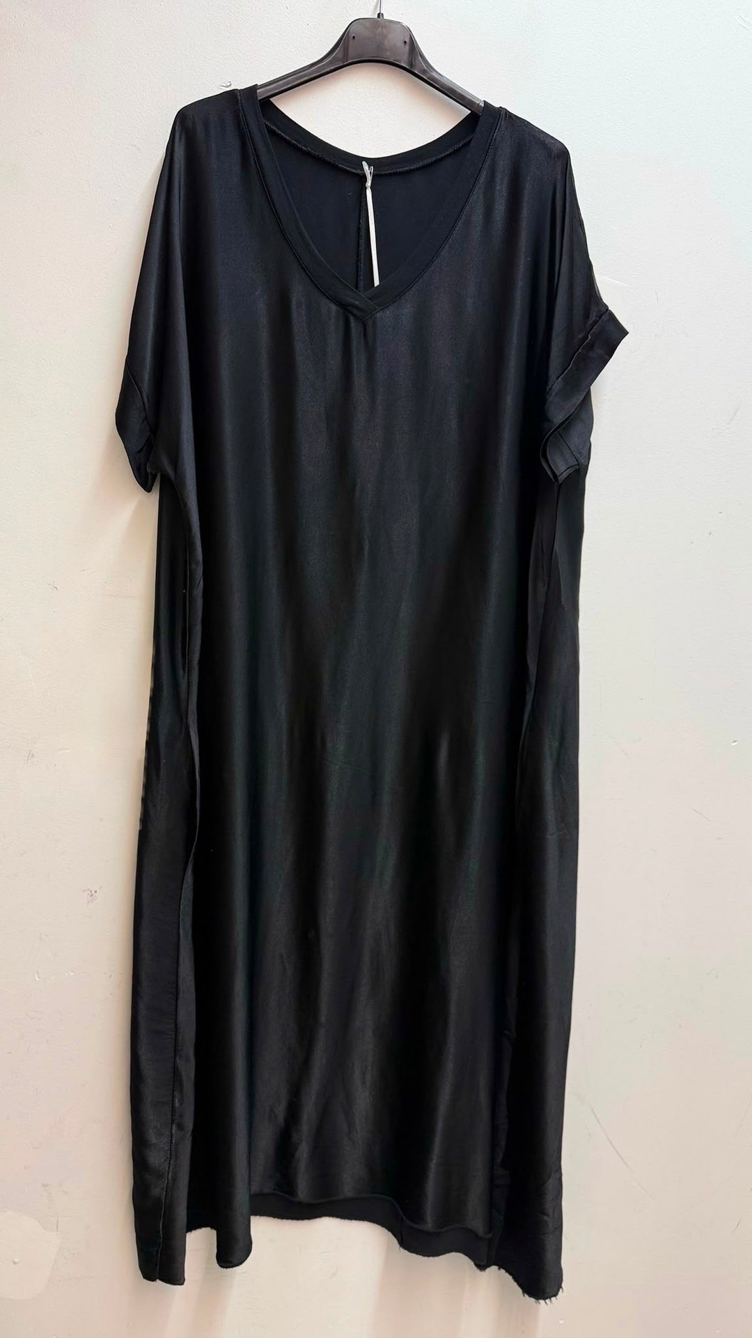 Robe long effet satin avec poche 08723