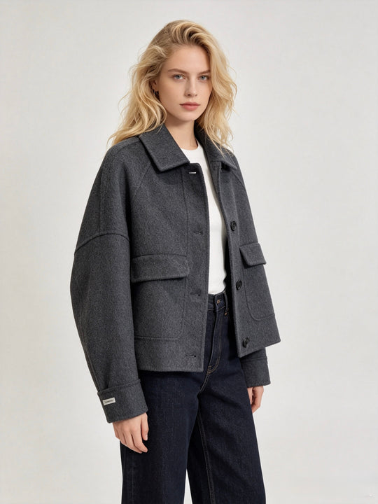 Veste En Laine U02 Gris