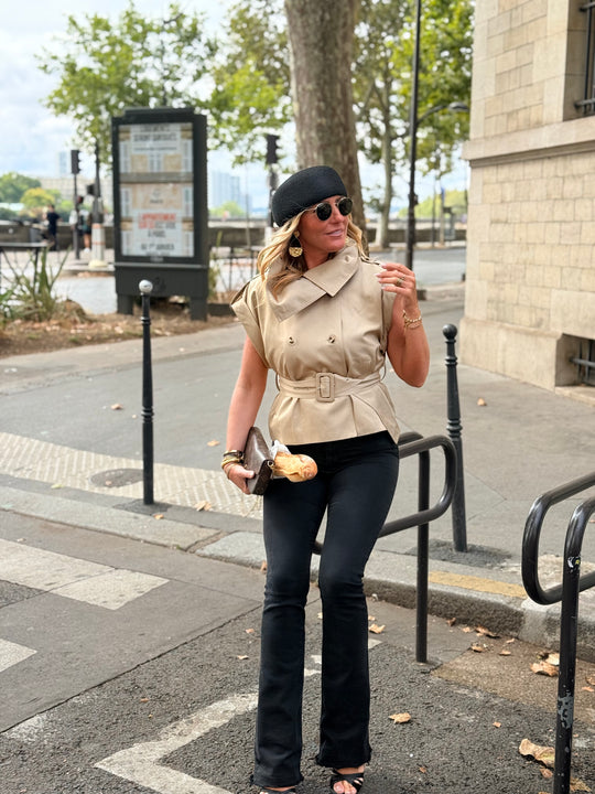 Veste Trench Sans Manches 11721 beige