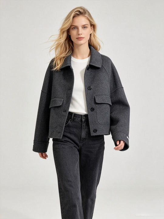 Veste En Laine U02 Gris